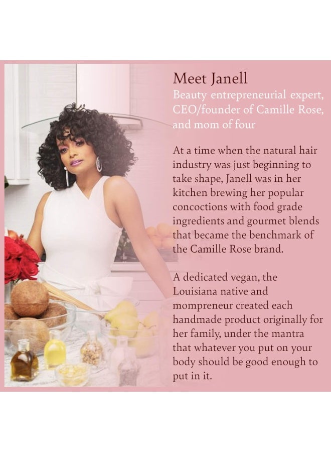 Camille Rose Honeycomb Curl Whip Texture-Defining Hair Styling Cream, with Honey and Nettle Root to Reduce Frizz, Nourish, and Add Shine, 12 fl oz - Image 2